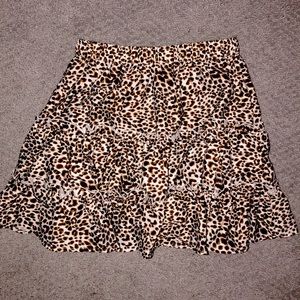 Shein cheetah skirt